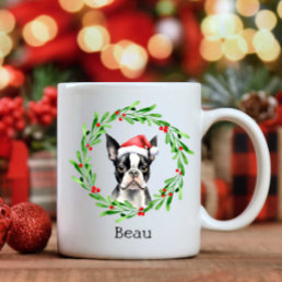 Christmas Dog Boston Terrier Terrier Holidays Pet Coffee Mug