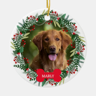 Christmas Dog Cat Gifts For Pet Lovers Owners Ceramic Ornament