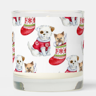 Christmas Dog & Cat Scented Candle