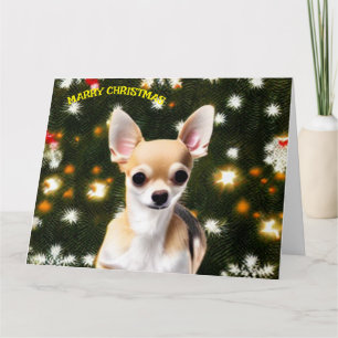 Christmas Dog Chihuahua Card