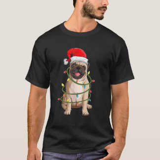 Christmas Dog Christmas Pug Pajama Men Women  T-Shirt