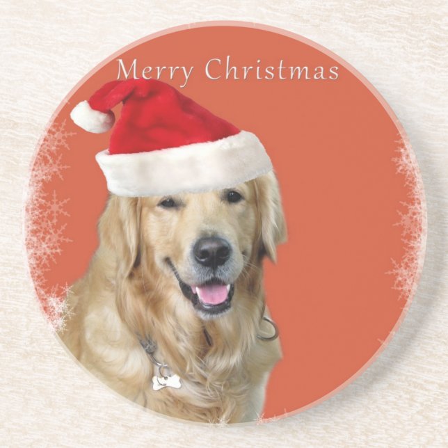 Christmas Dog Coaster (Front)