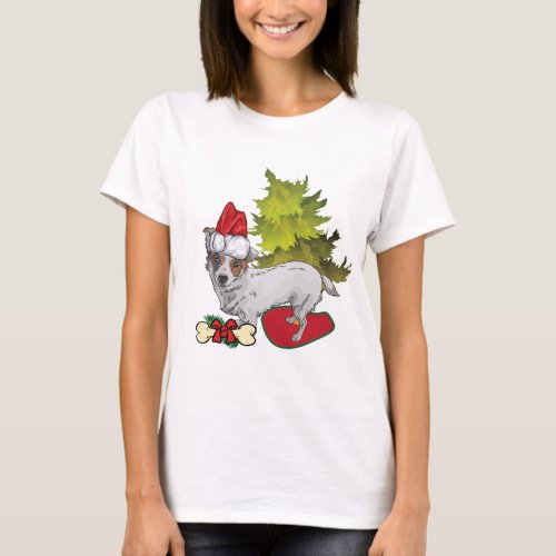 Christmas Dog Corgi Sleepshirt T_Shirt