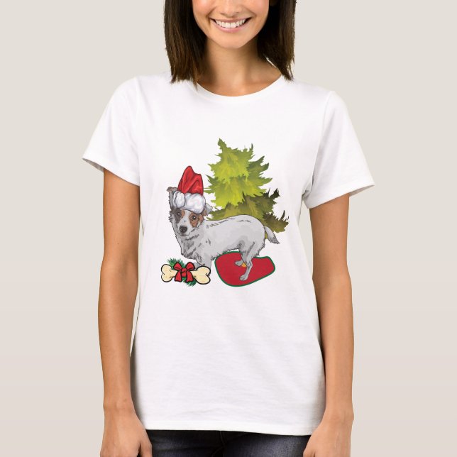 Christmas Dog Corgi Sleepshirt T-Shirt (Front)