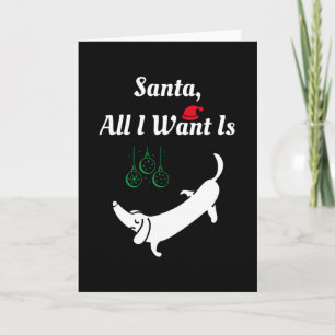 Christmas Dog - Dachshund Card