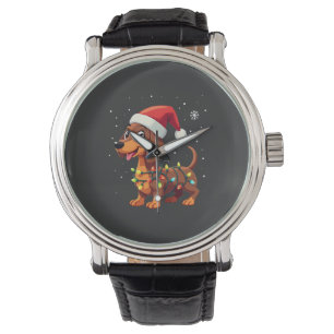 Christmas Dog Dachshund Santa Xmas Wiener 3 Watch