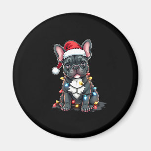 Christmas Dog French Bulldog Xmas Frenchie 3 Magnet
