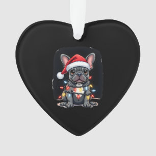 Christmas Dog French Bulldog Xmas Frenchie Men Wom Ornament