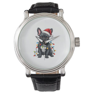 Christmas Dog French Bulldog Xmas Frenchie Watch