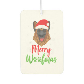 Christmas Dog German Shepherd Merry Woofmas Gift T Air Freshener