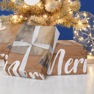 Christmas Dog Gift Great Dane Santa Hat T-Shirt.pn Wrapping Paper