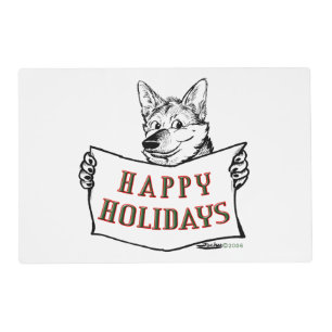 Christmas Dog: Happy Holidays Placemat