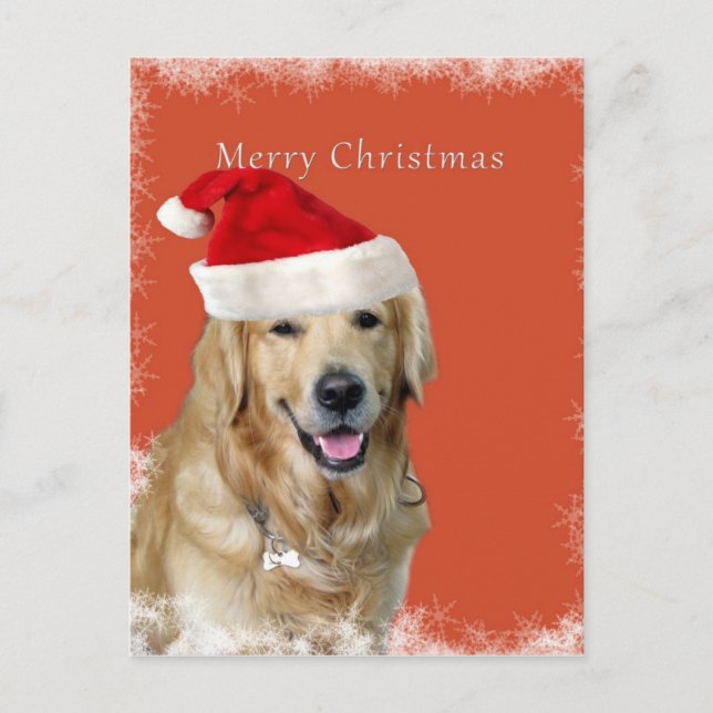 Christmas Dog Holiday Postcard (Front)