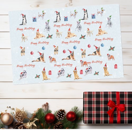 Christmas Dog Lover Happy Howlidays   Tissue Paper