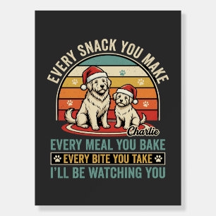 Christmas Dog Lovers Snack Watching Foam Board
