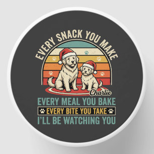 Christmas Dog Lovers Snack Watching Mini Candle Favors