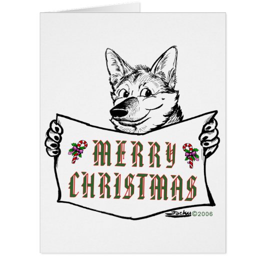 Christmas Dog:  Merry Christmas! (Front)