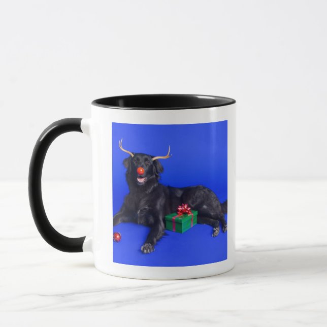 Christmas dog mug (Left)