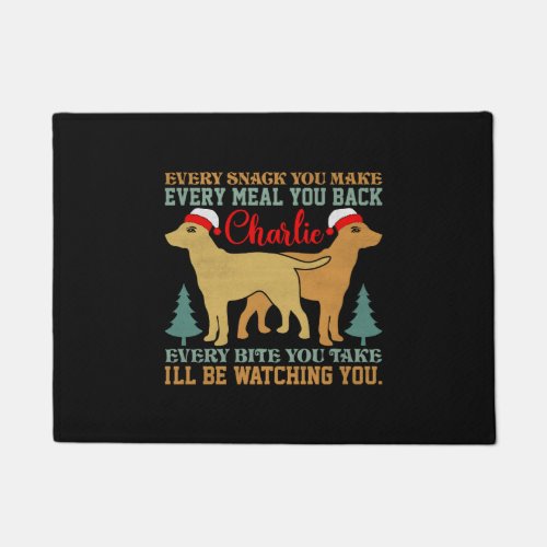 Christmas Dog Shirt Doormat