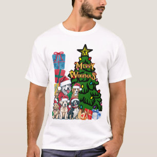 Christmas dog-themed cute T-Shirt