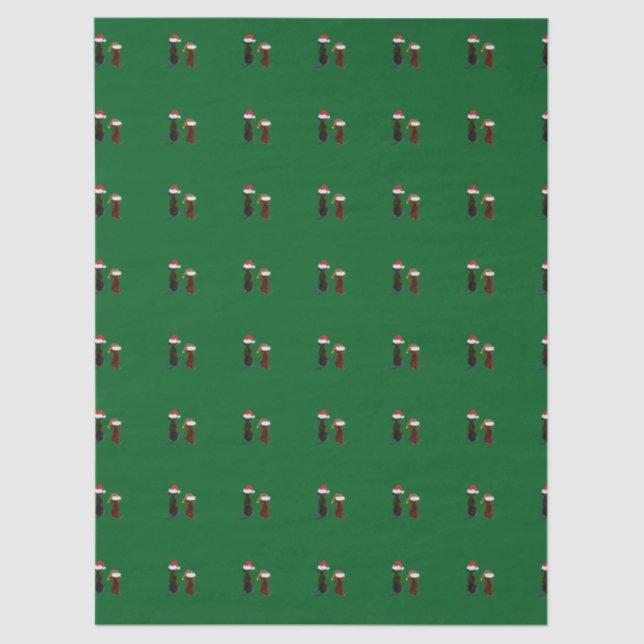 christmas dog tissue paper (Front)