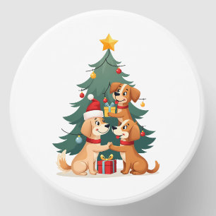 Christmas Dog Tree T-Shirt Cute Funny Puppy Dogs X Mini Candle Favors