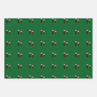 christmas dog wrapping paper sheets