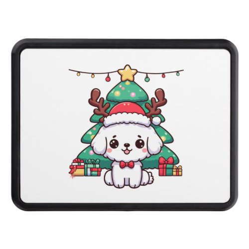 Christmas Doggy _ Xmas puppy   Hitch Cover