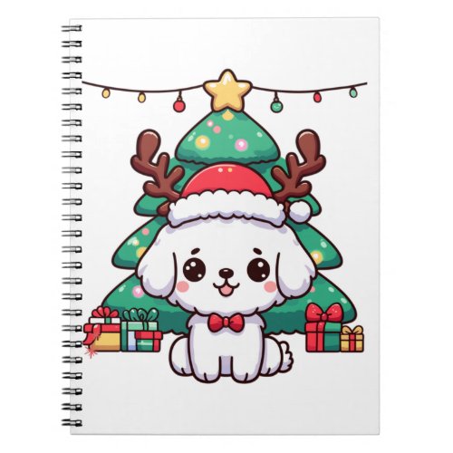 Christmas Doggy _ Xmas puppy   Notebook