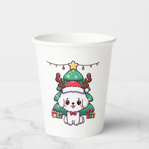 Christmas Doggy _ Xmas puppy   Paper Cups