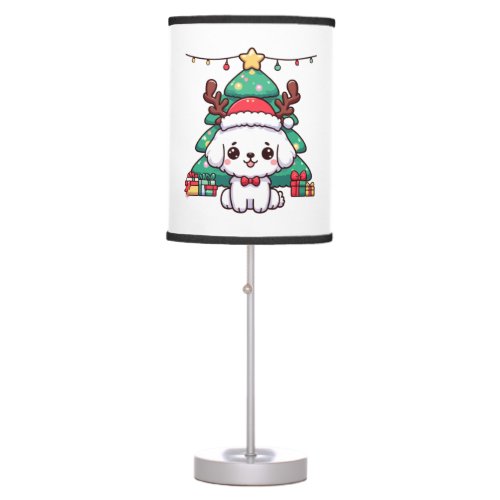 Christmas Doggy _ Xmas puppy   Table Lamp
