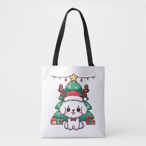 Christmas Doggy _ Xmas puppy   Tote Bag