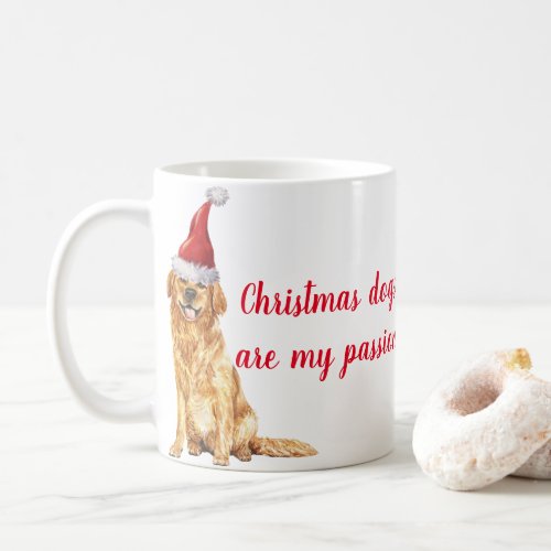 Christmas Dogs Are My Passion Quote For Dog Lovers Coffee Mug