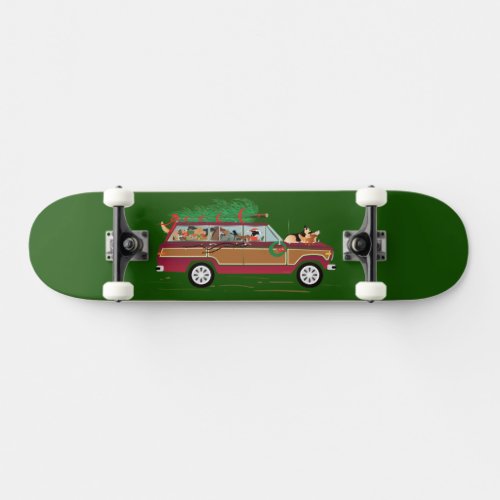 Christmas Dogs Coddiwompling Skateboard