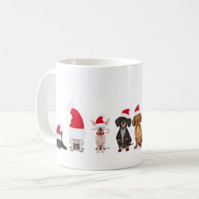 Christmas dogs coffee mug (Front Left)