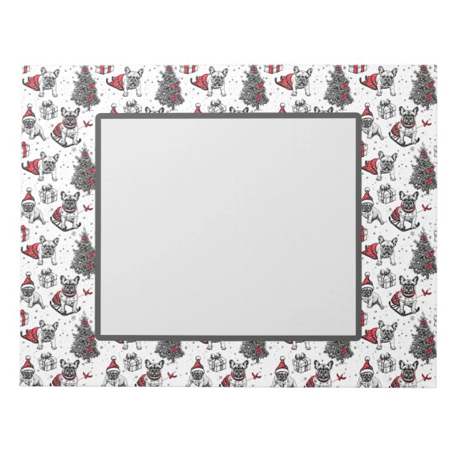 Christmas dogs in art book style sketch notepad (Front)