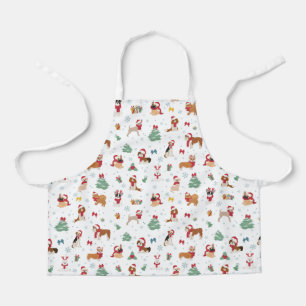 Christmas Dogs in Holiday Accessories Apron