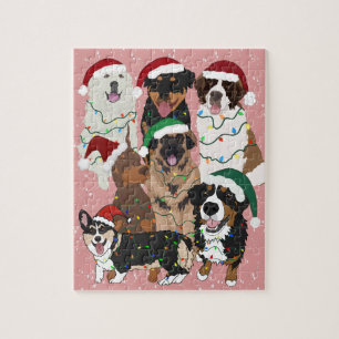 Christmas Dogs Jigsaw Puzzle
