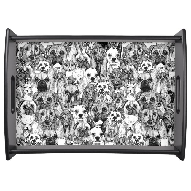 christmas dogs serving tray (Front)