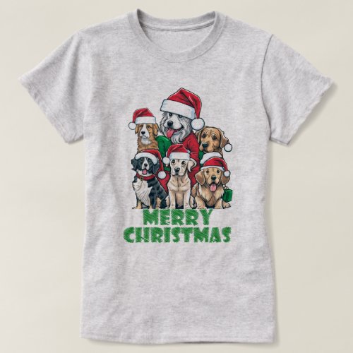 Christmas Dogs Squad Christmas dogs lovers T_Shirt