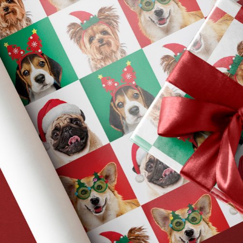 Christmas Dogs Wrapping Paper Sheets