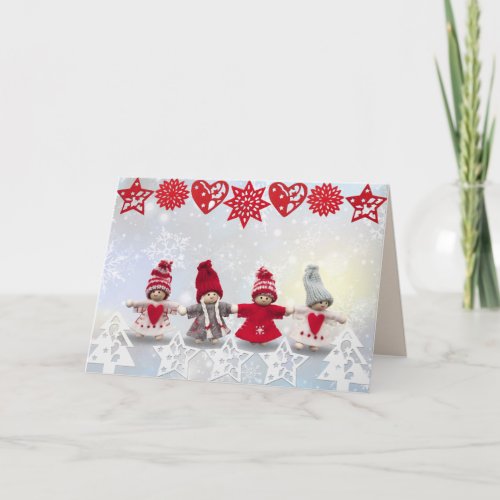 christmas dolls greeting cards