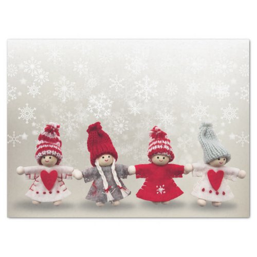 christmas dolls tissue paper