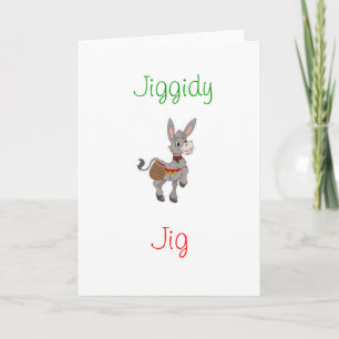 Christmas Dominic the Donkey Greeting Card