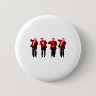 Christmas Donald Trump President 2024 Dancing Funn Button