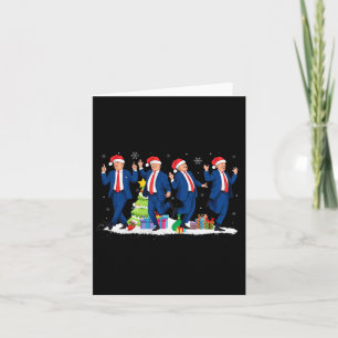 Christmas Donald Trump President 2024 Dancing Funn Card