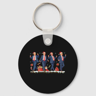 Christmas Donald Trump President 2024 Dancing Funn Keychain
