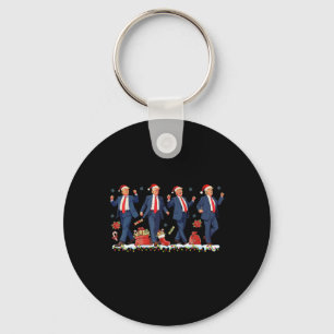 Christmas Donald Trump President 2024 Dancing Funn Keychain