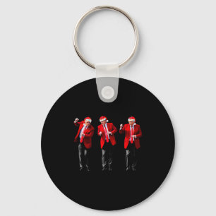 Christmas Donald Trump President 2024 Dancing Funn Keychain