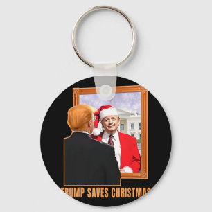 Christmas Donald Trump President 2024 Trump Saves Keychain